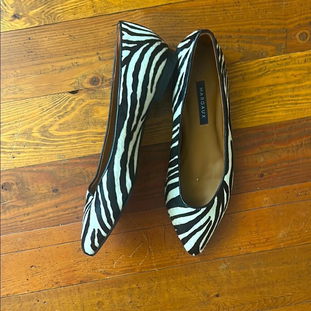 Margaux Zebra Print Flats
